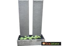 Twin Ripple Wall Fountain - Charcoal